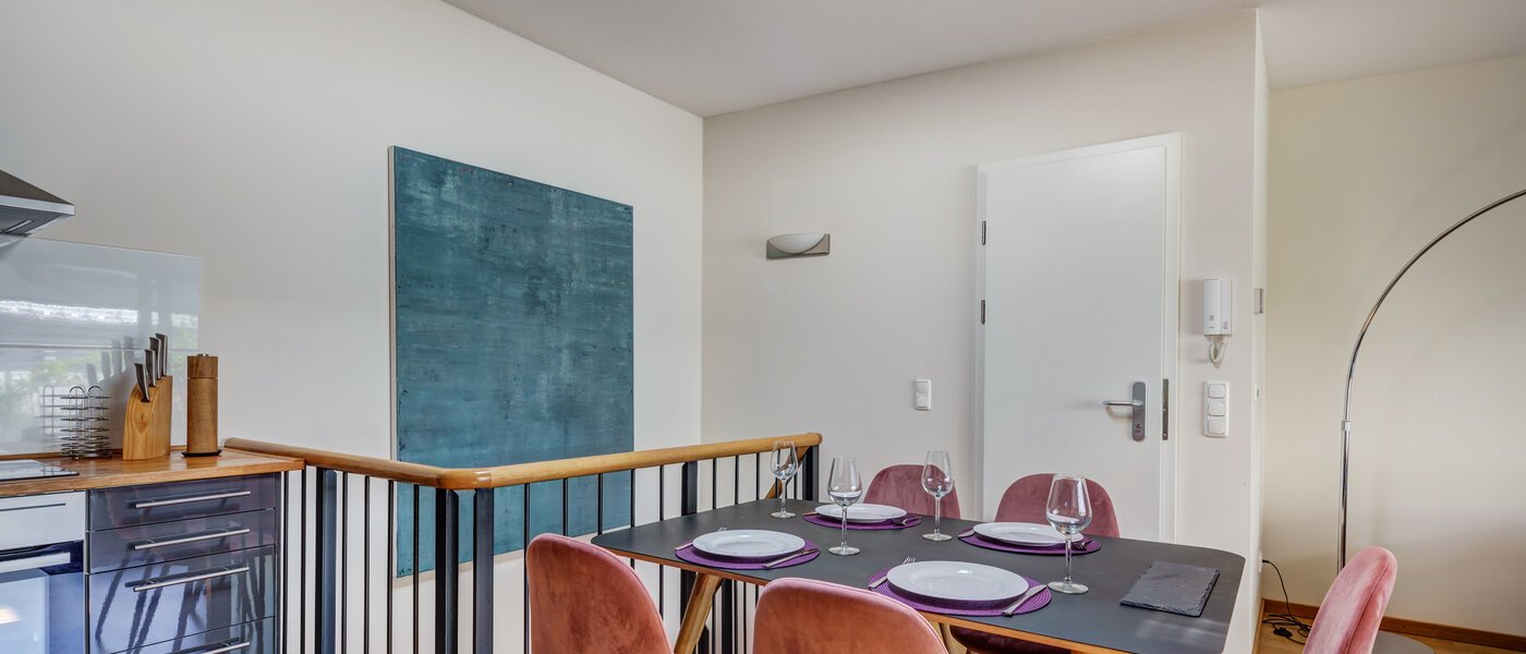 ático con terraza München Altstadt 05 zona de día  9009