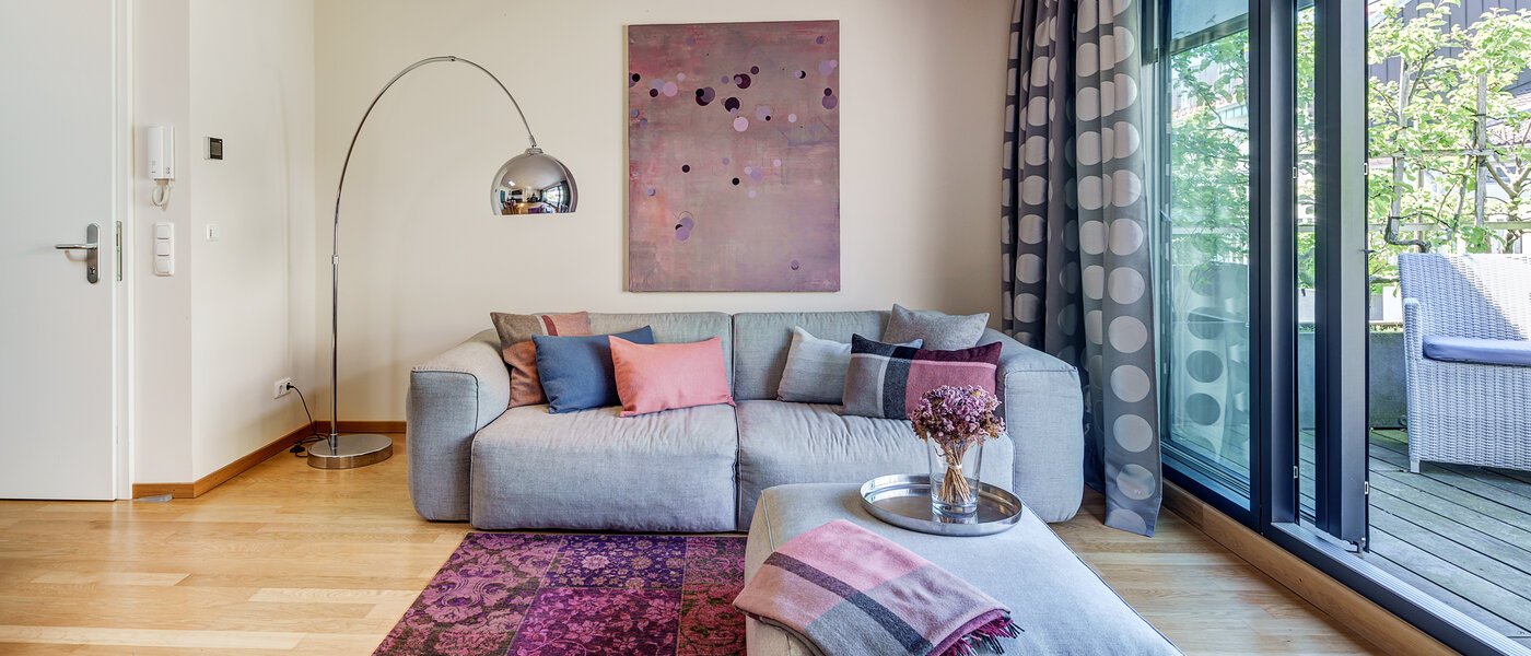 ático con terraza München Altstadt 06 zona de día  9009