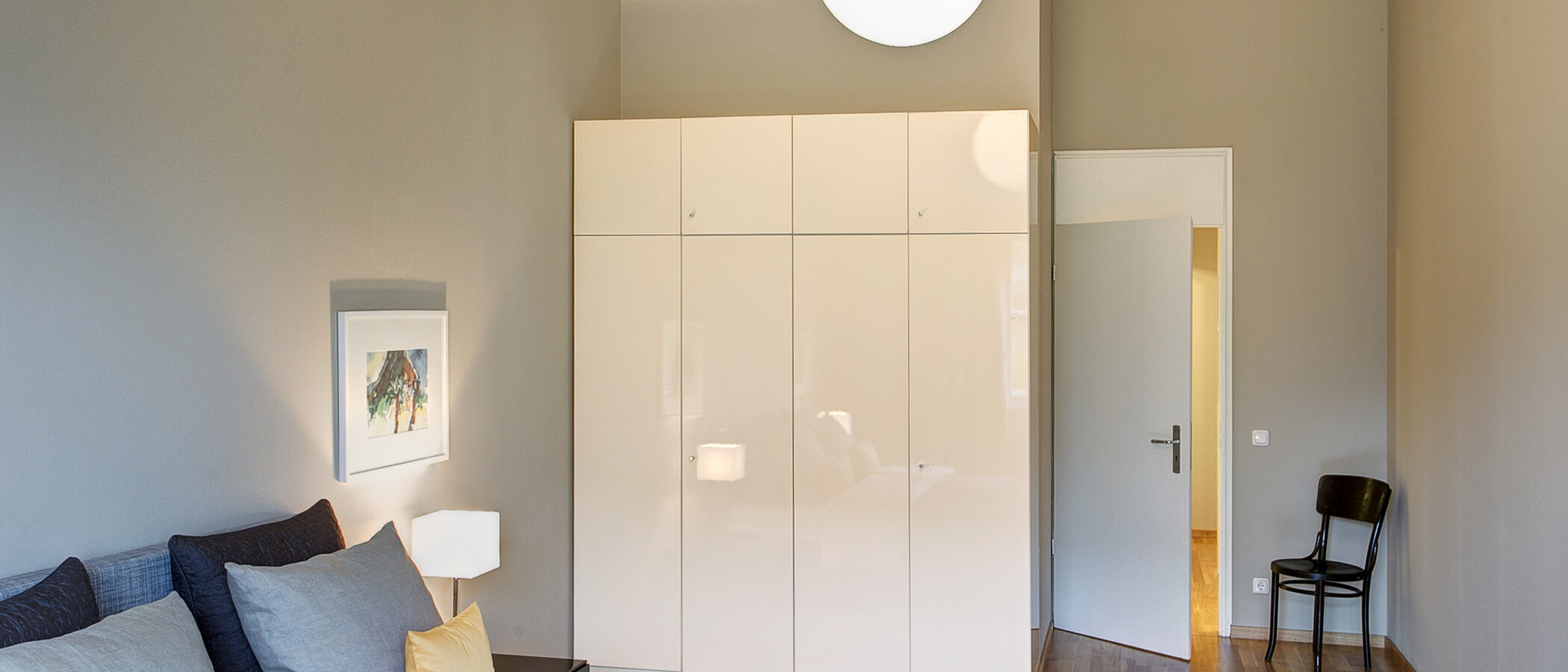 ático con terraza München Arabellapark 03 dormitorio 9024