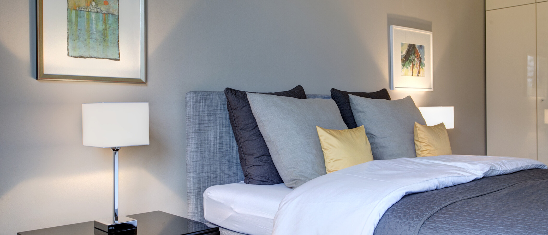 ático con terraza München Arabellapark 04 dormitorio 9024