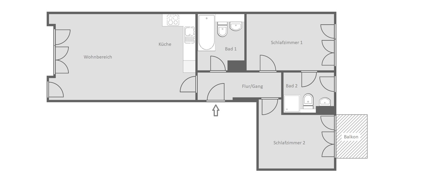 apartamento München Neuhausen 01 plano 9058
