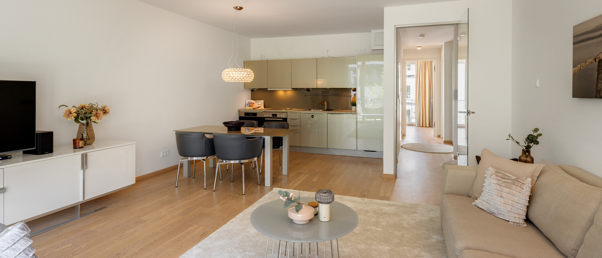 apartamento München Maxvorstadt 02 zona de día  9128