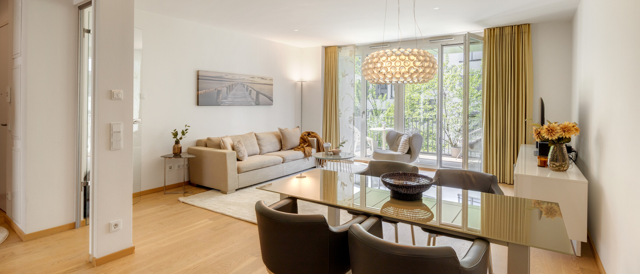 apartamento München Maxvorstadt 04 zona de día  9128