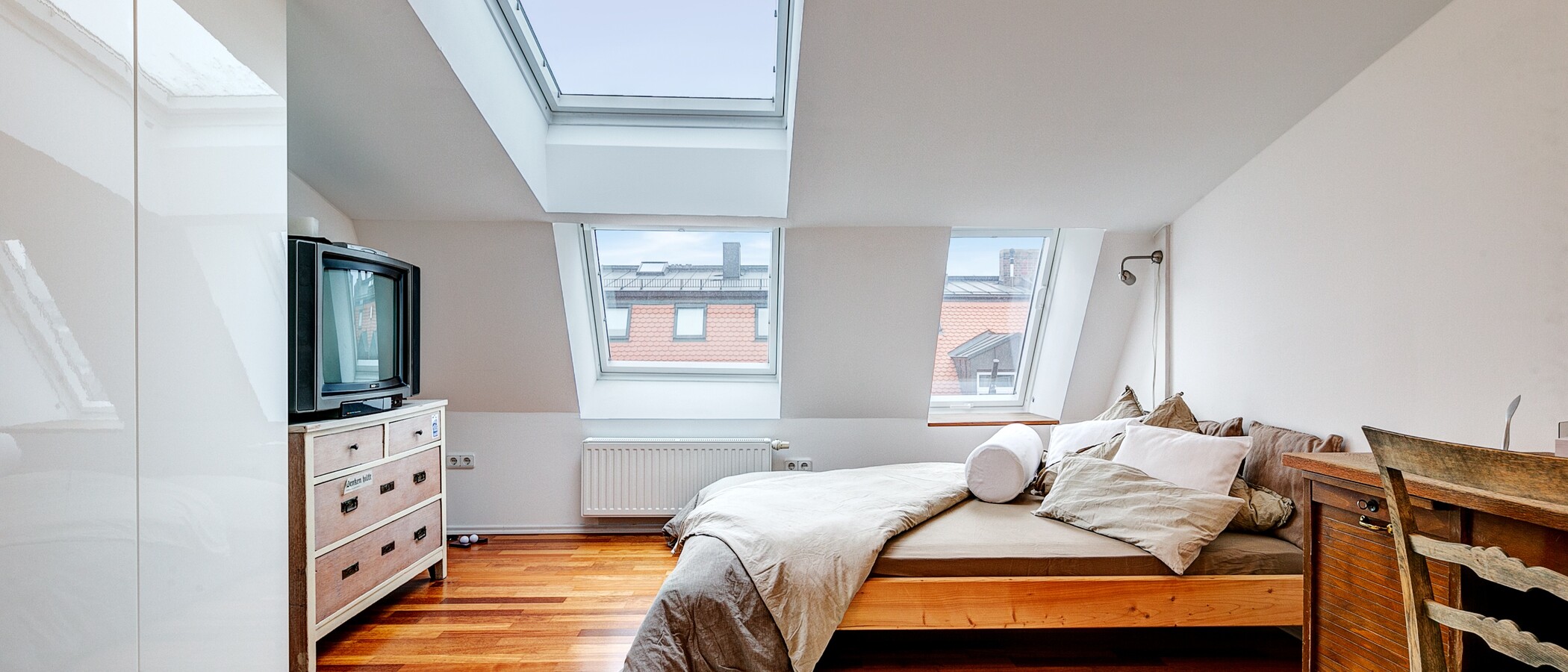 ático con terraza München Gärtnerplatzviertel 01 dormitorio 9135