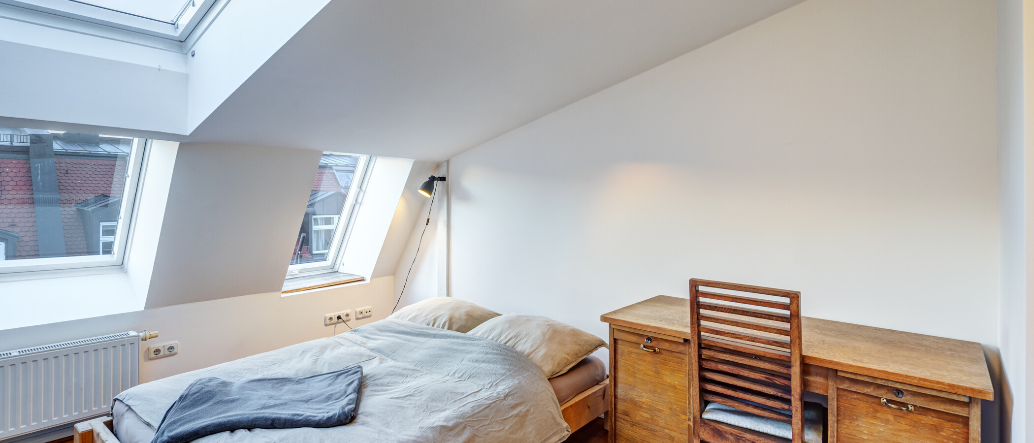 ático con terraza München Gärtnerplatzviertel 02 dormitorio 9135