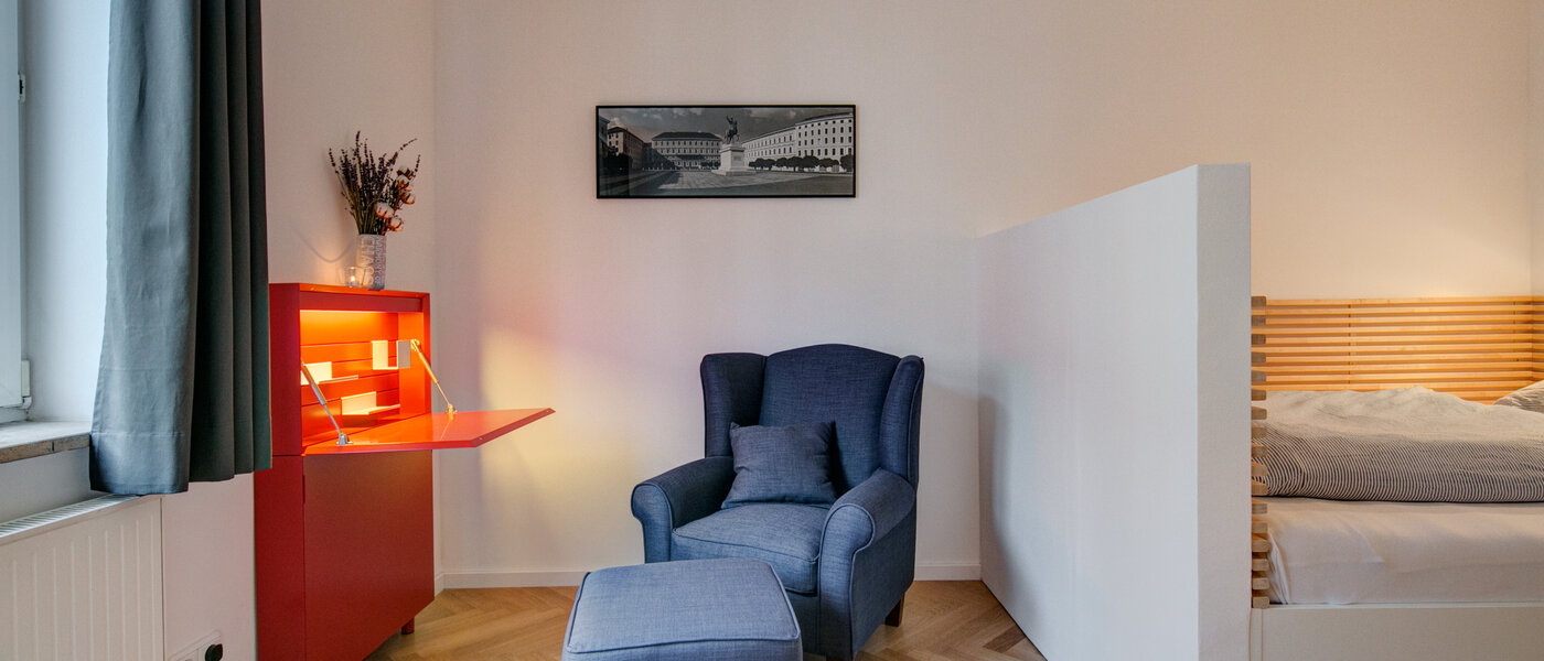 apartamento München Glockenbachviertel 02 salón 9181