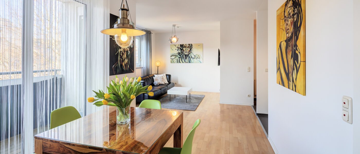 apartamento München Schwabing-West (rund um den Hohenzollernplatz) 02 zona de día  9209