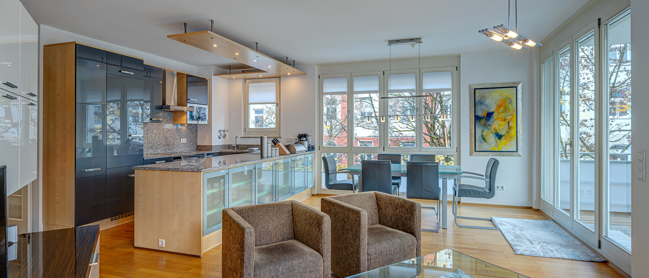 apartamento München Haidhausen 01 zona de día  9391