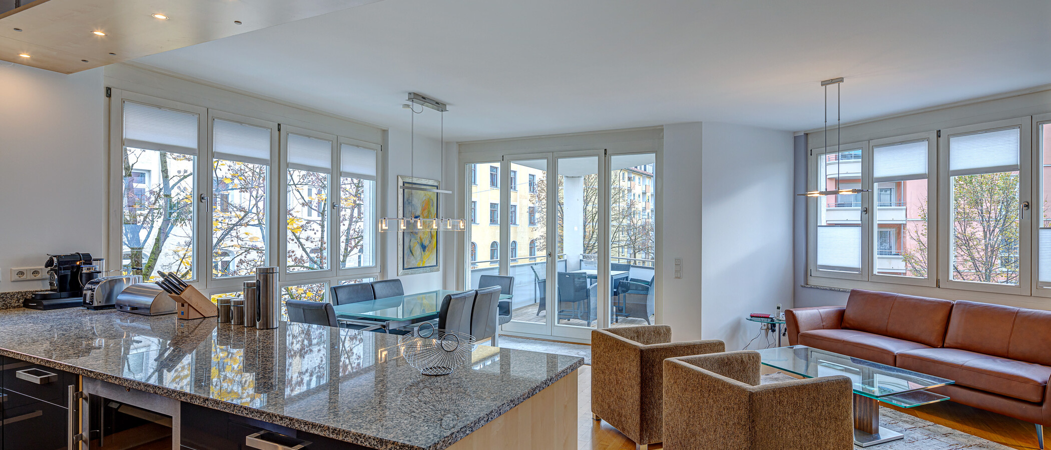 apartamento München Haidhausen 02 zona de día  9391