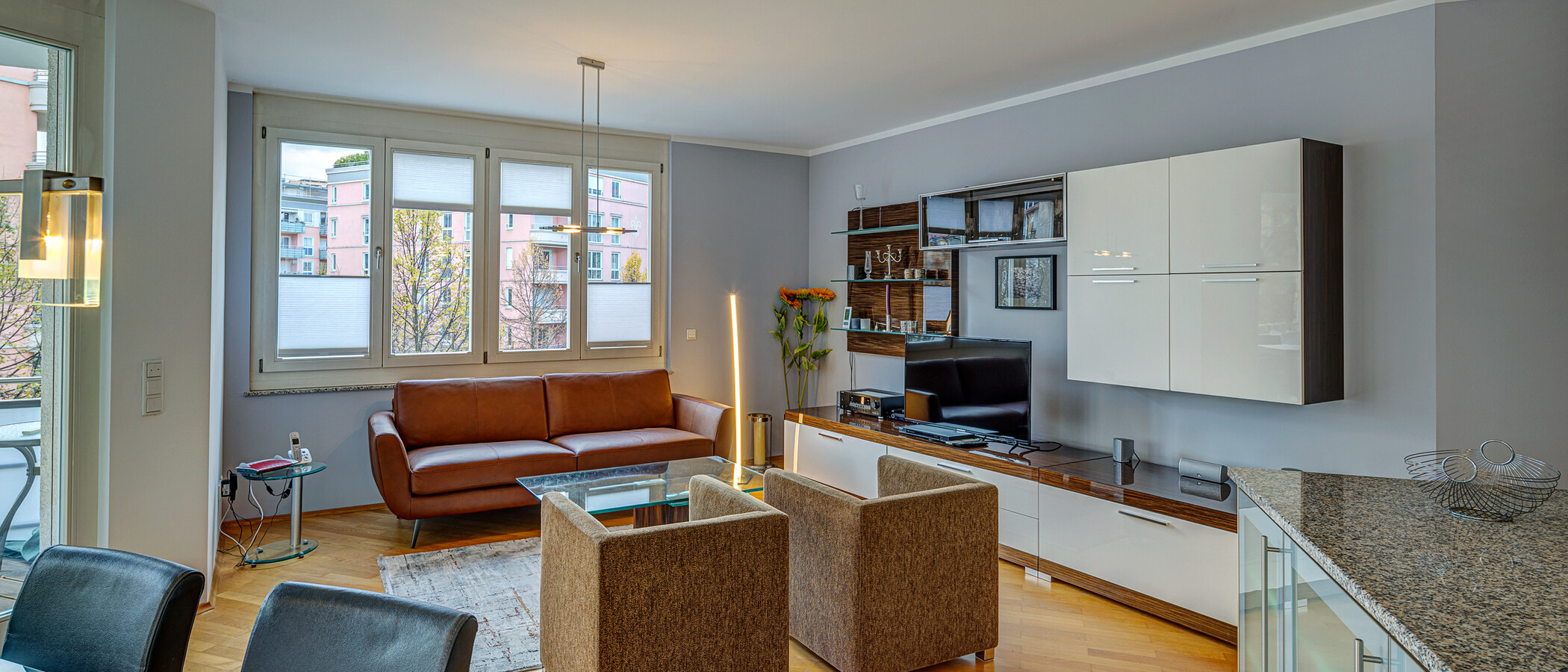 apartamento München Haidhausen 04 zona de día  9391