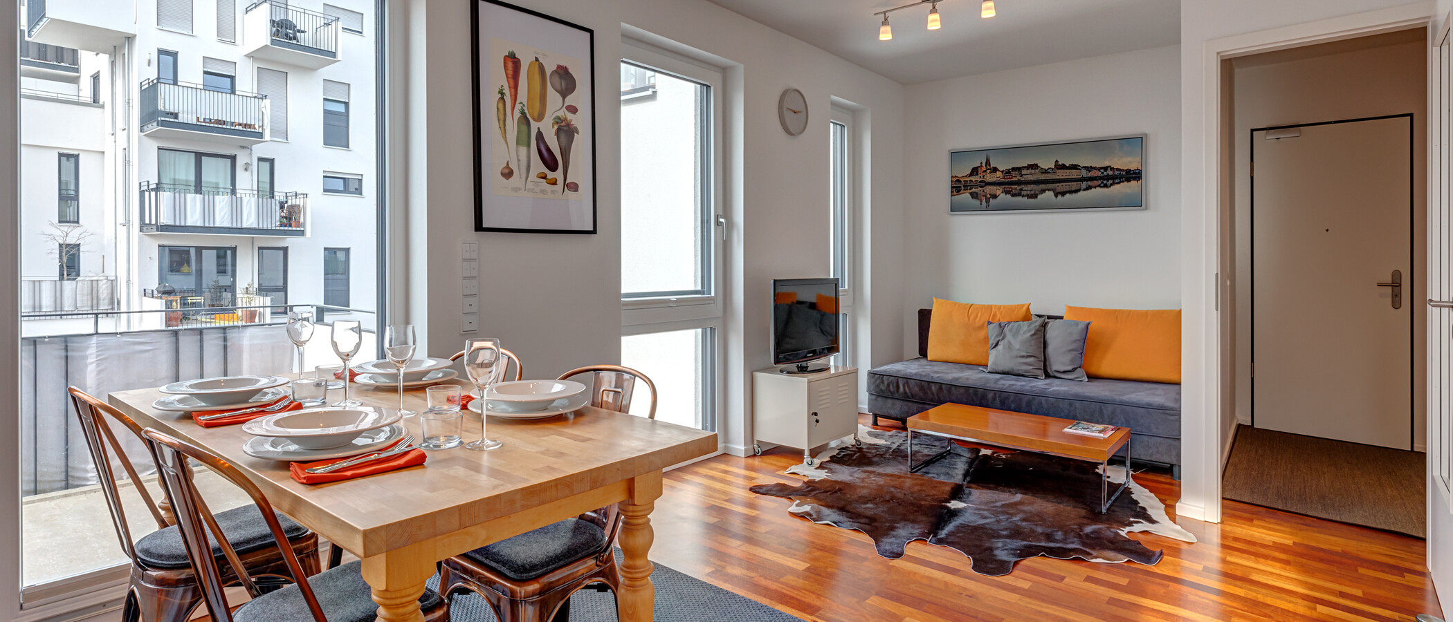 apartamento München Obergiesing 02 zona de día  9441