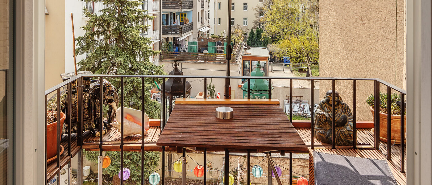 apartamento München Maxvorstadt - Westen 01 balcón 9535