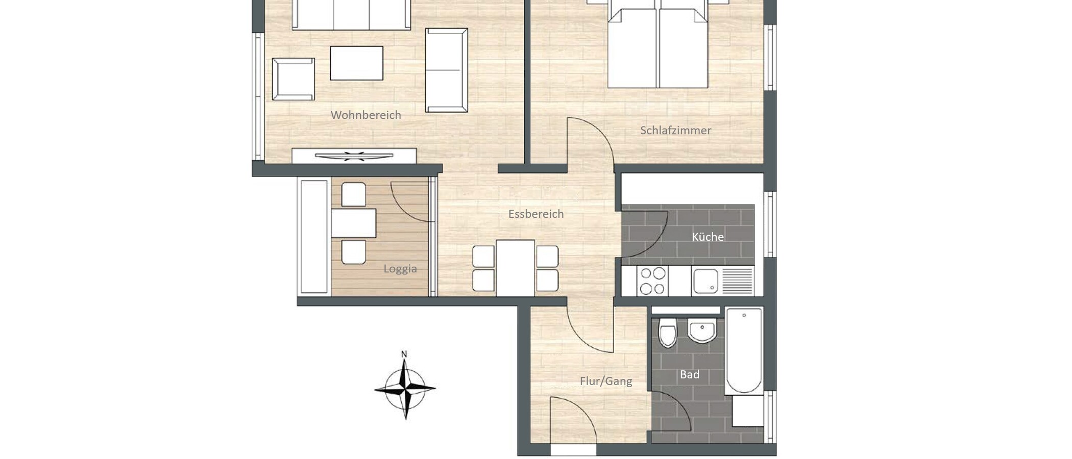 apartamento Unterschleißheim Am Hart 01 plano 955