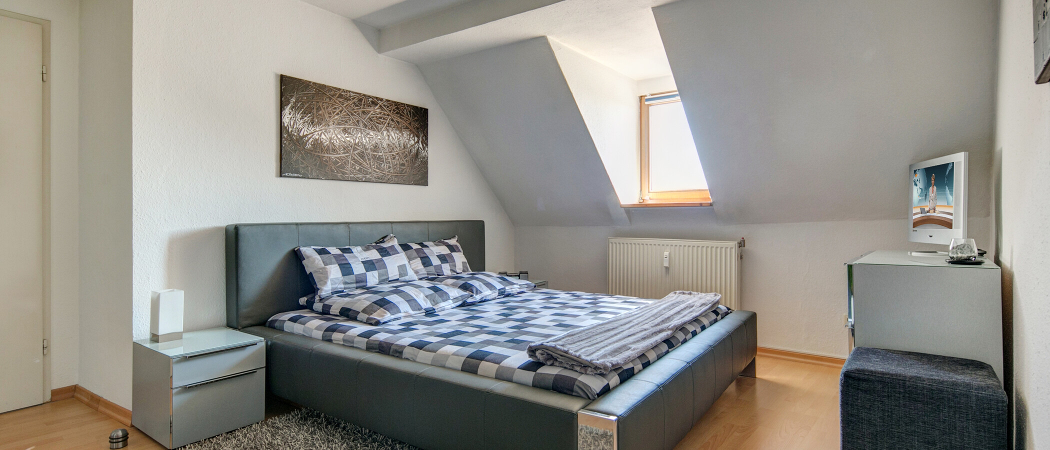ático München Haidhausen 01 dormitorio 9579