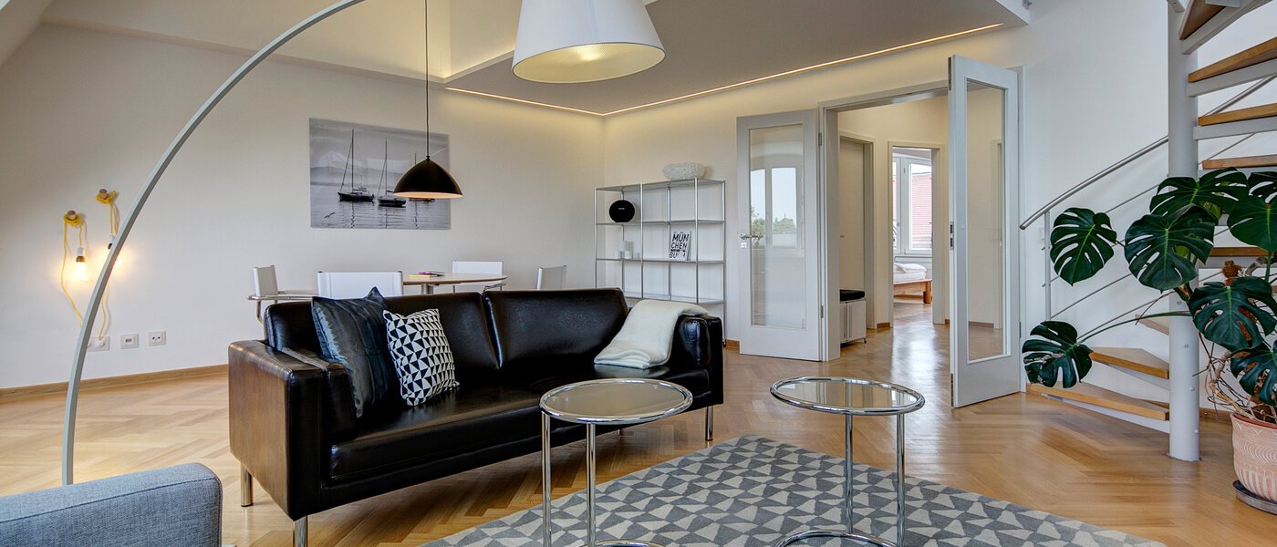 ático con terraza München Schwabing-Nord (zw. Belgrad- & Leopoldstraße) 02 salón 9584