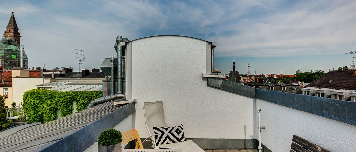 ático con terraza München Schwabing-Nord (zw. Belgrad- & Leopoldstraße) 03 terraza 9584