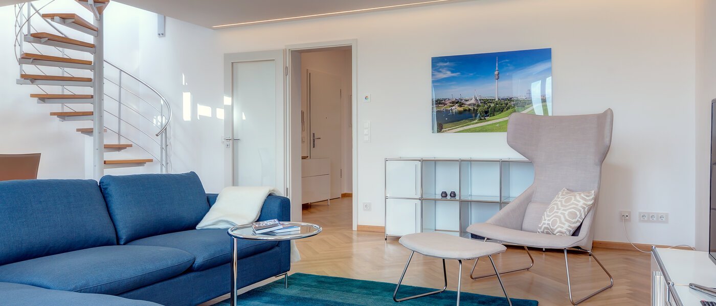 ático con terraza München Schwabing 01 salón 9602