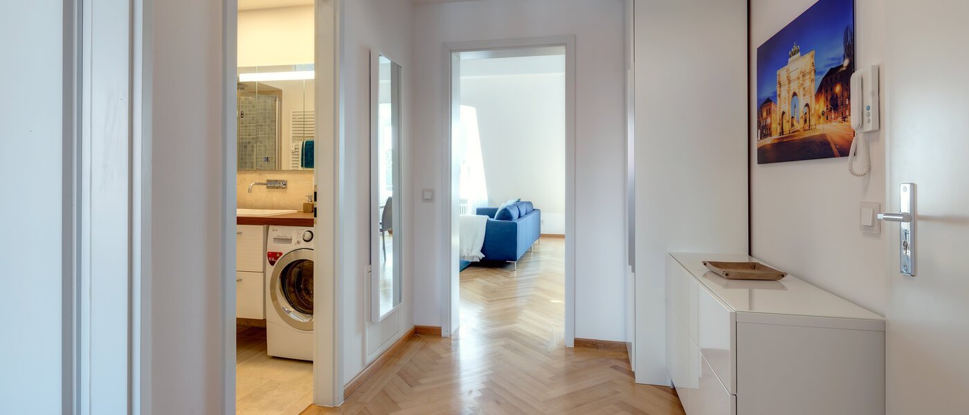 ático con terraza München Schwabing 02 pasillo 9602