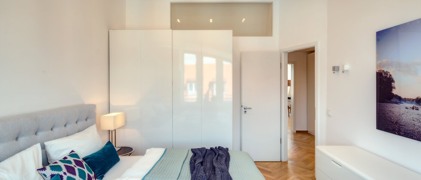 ático con terraza München Schwabing 03 dormitorio 9602