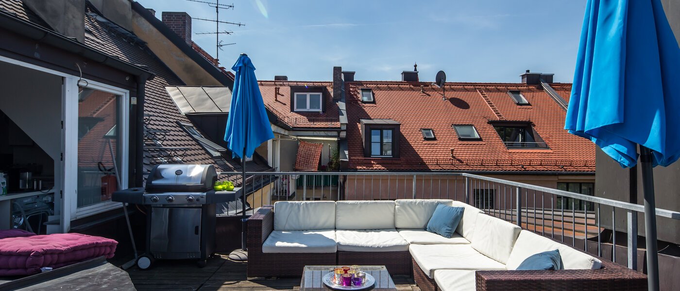 ático con terraza München Maxvorstadt - Universitätsviertel 02 terraza 9606