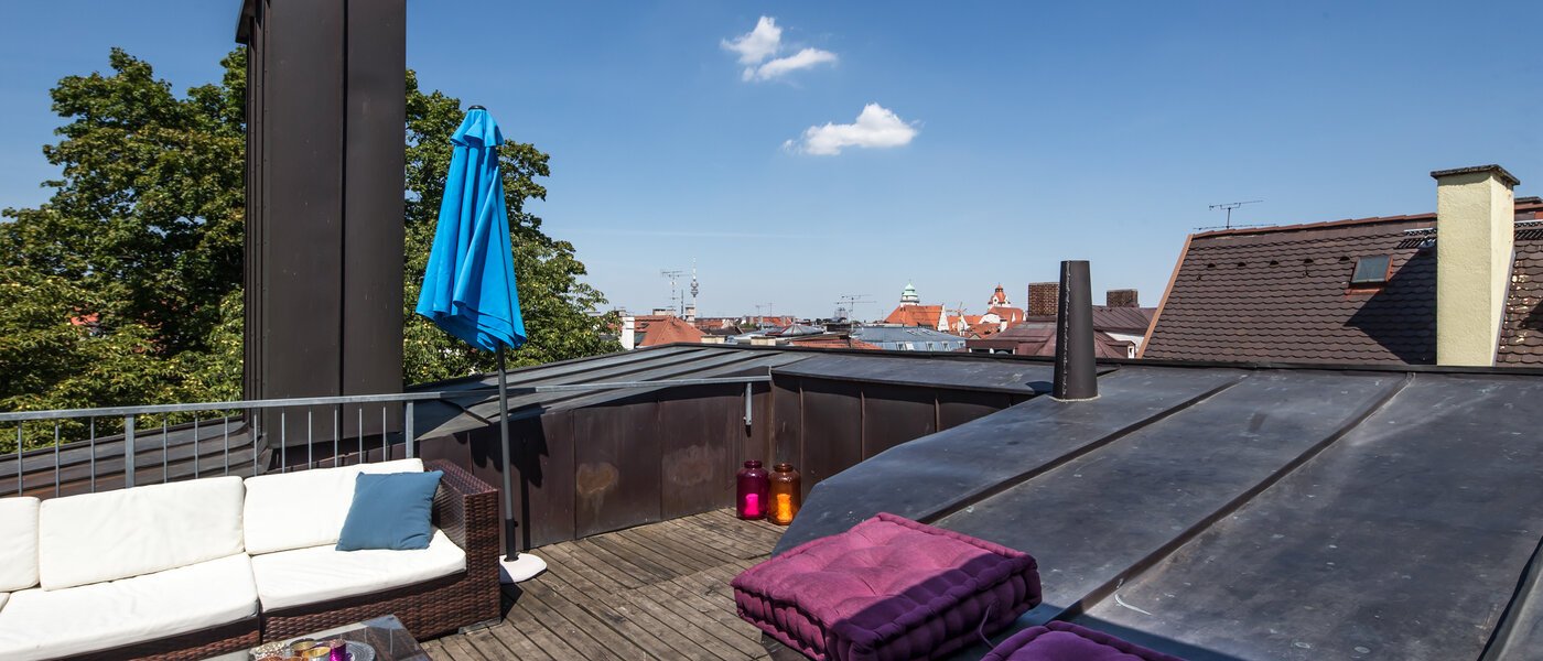 ático con terraza München Maxvorstadt - Universitätsviertel 03 terraza 9606