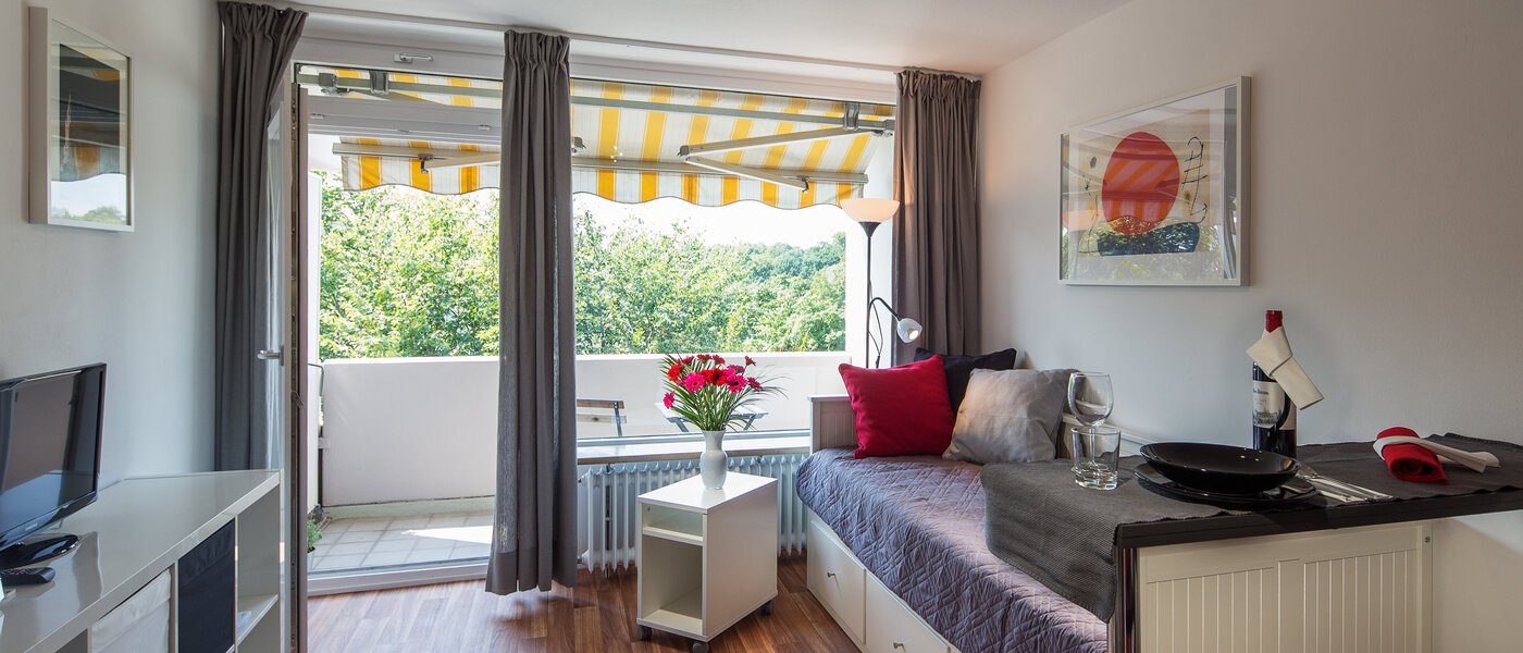 apartamento München Schwabing-Nord (zw. Leopoldstraße & Englischen Garten) 01 salón 9622