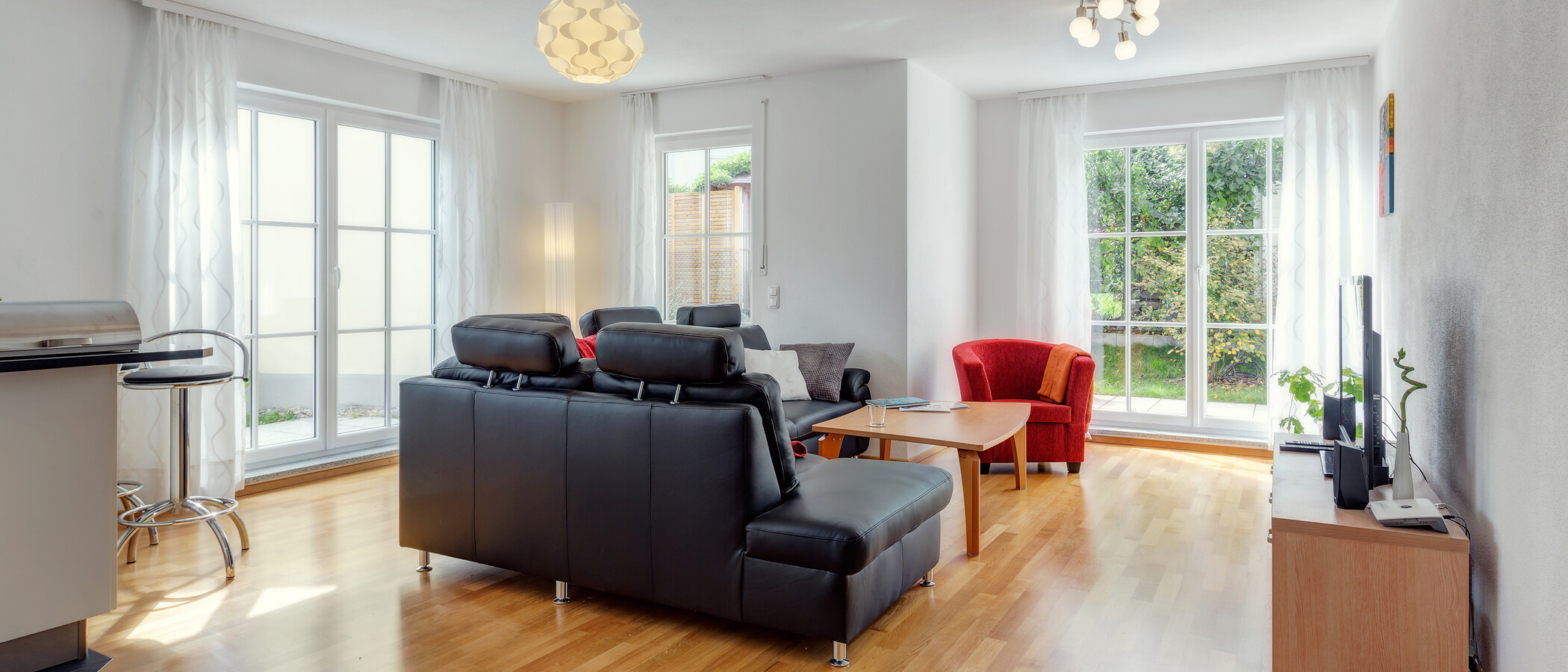 piso con jardín München Forstenried 01 salón 9703