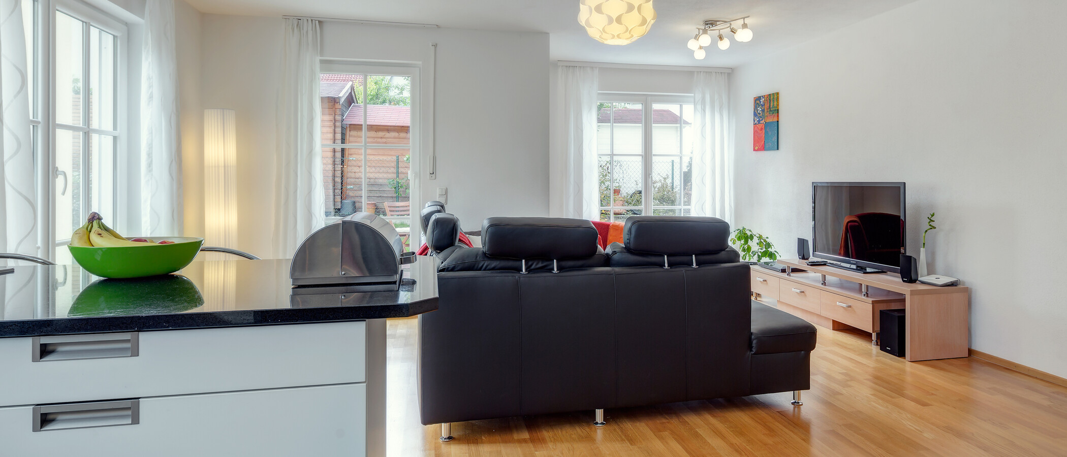 piso con jardín München Forstenried 02 salón 9703
