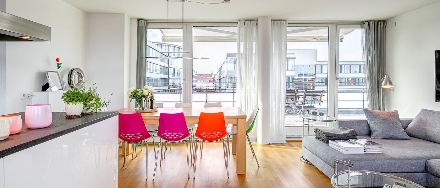 ático lujoso München Obergiesing 01 salón 9778