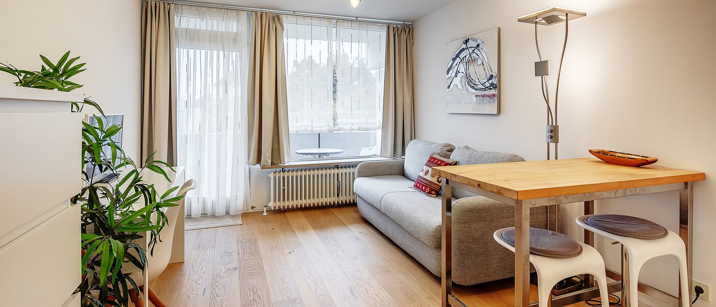 apartamento München Schwabing-Nord (zw. Leopoldstraße & Englischen Garten) 02 zona de día  9873