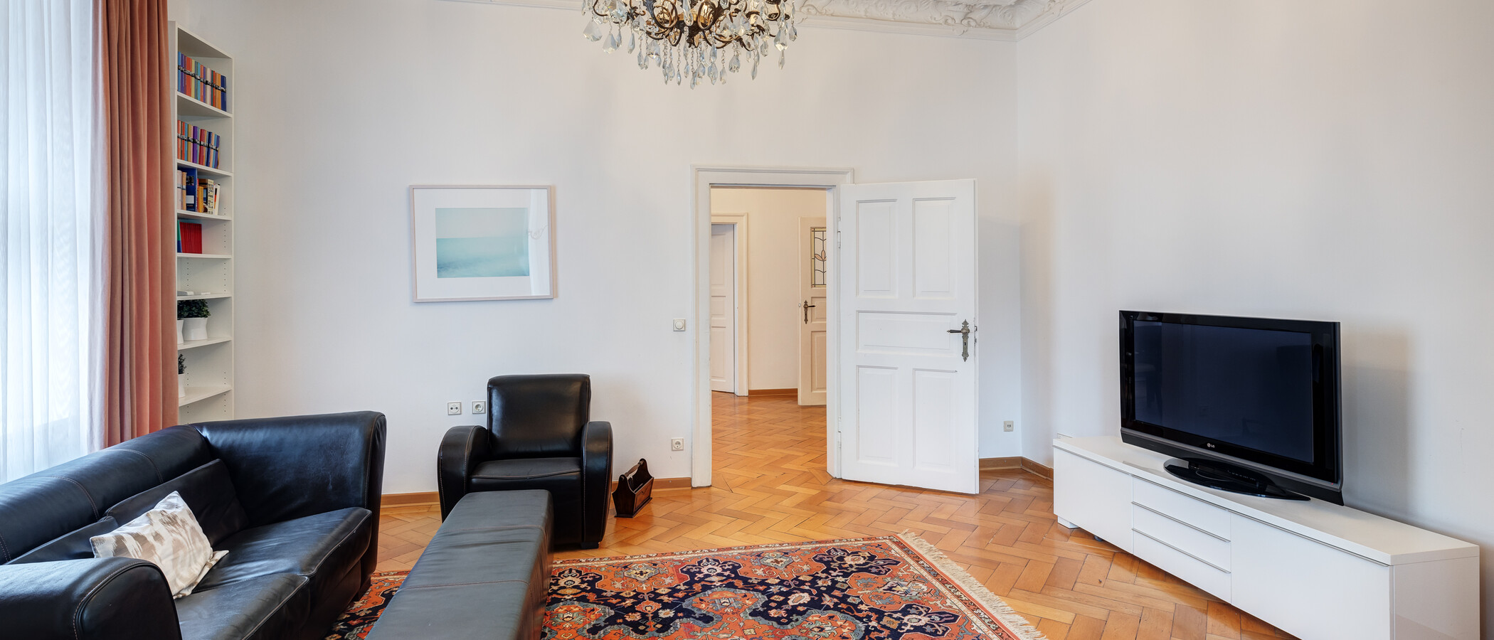 apartamento München Schwabing-Nord (zw. Belgrad- & Leopoldstraße) 03 sala de estar 9895