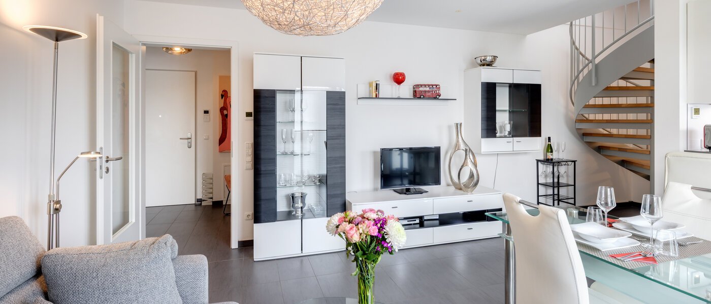 apartamento München Messestadt Riem 05 zona de día  9917