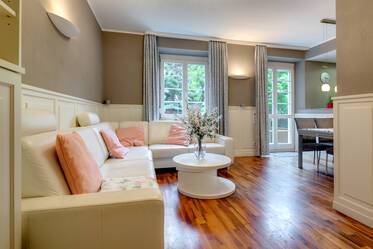 Piso con jardín amueblado muy bonito en Schwabing