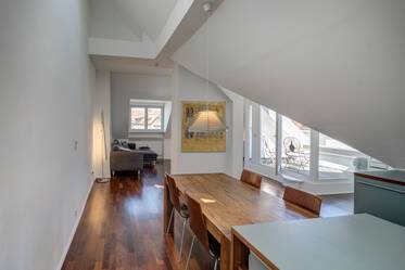 Ático con terraza amueblado muy bonito en Dreimühlenviertel