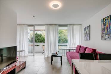 Zona residencial tranquila: apartamento amueblado de 1,5 habitaciones