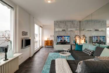 Moderno apartamento de 2,5 habitaciones con terraza en la azotea