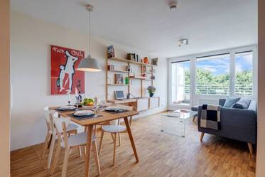 Ático con terraza amueblado bonito en Bogenhausen