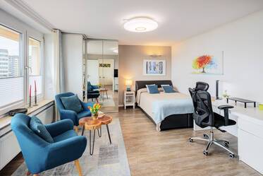 Maravilloso apartamento amueblado de 1 habitación en la 7.ª planta.