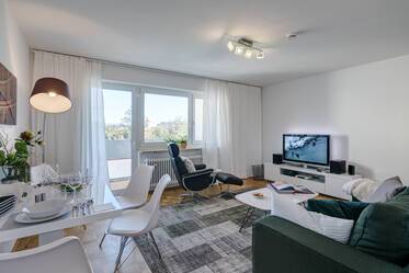 Luminoso apartamento amueblado de 2 habitaciones en Moosach