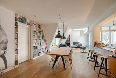 Dúplex con galería amueblado muy bonito en Glockenbachviertel