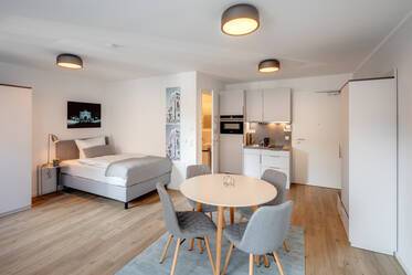 Moderno apartamento con balcón