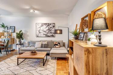 Como nuevo apartamento amueblado de 2 habitaciones con jardín
