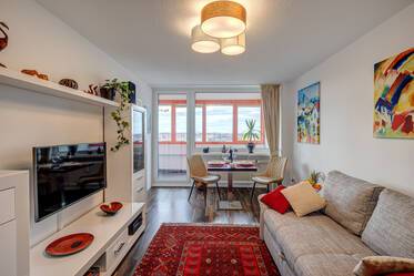 Bonito y luminoso apartamento de 1 habitación con vistas panorámicas
