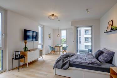 Moderno y luminoso: apartamento amueblado de 1 habitación en alquiler