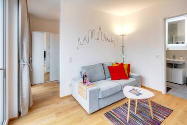 La ciudad se encuentra con la naturaleza: Apartamento de 1,5 habitaciones en un edificio nuevo