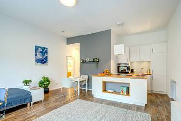 Extraordinario apartamento de 1 habitación con techos altos