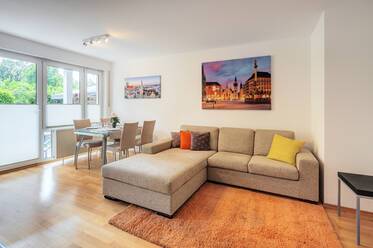 Apartamento bien cuidado con jardín en Daglfing en alquiler