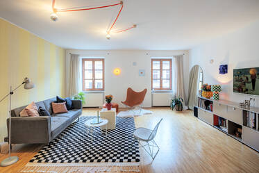 Apartamento único con un concepto interior coherente 