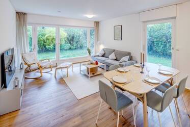 ¡Nuevo! Se alquila apartamento familiar con jardín