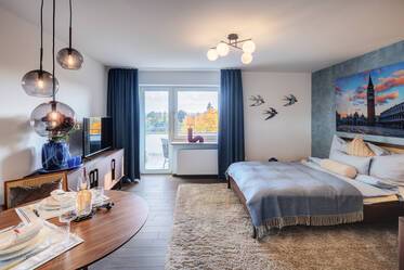 Se alquila: elegante apartamento con vistas panorámicas.